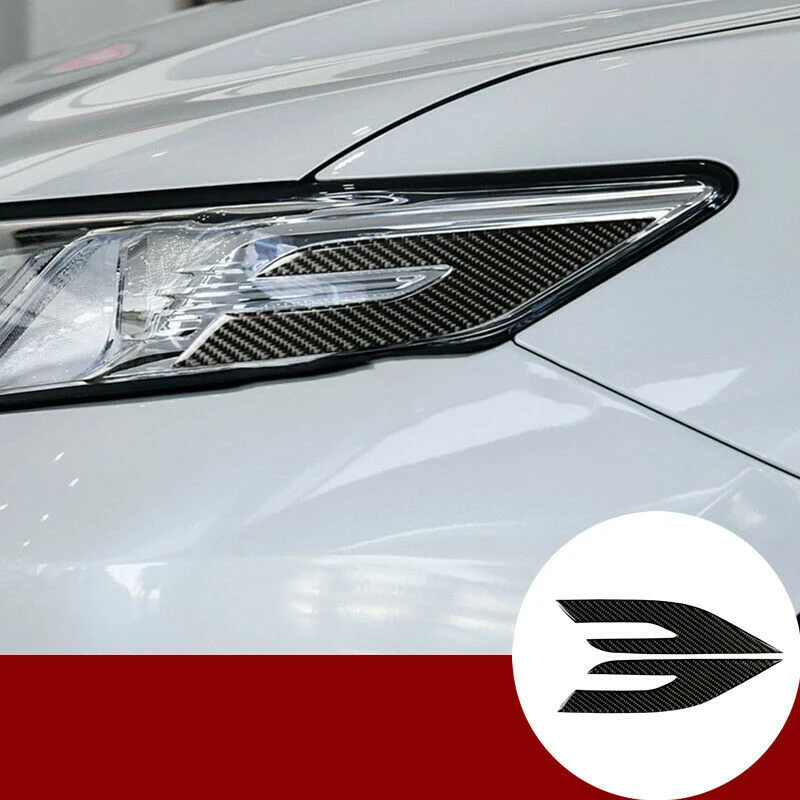Декоративная Передняя Крышка для фар, Замена переднего края для Toyota Camry-, черный внешний вид
