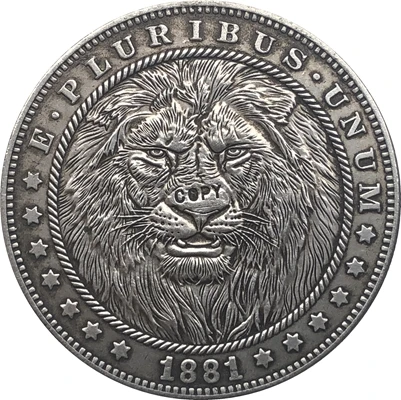 Хобо Никель 1881 CC сша Морган долларовая Монета КОПИЯ Тип 117|Безвалютные монеты| |