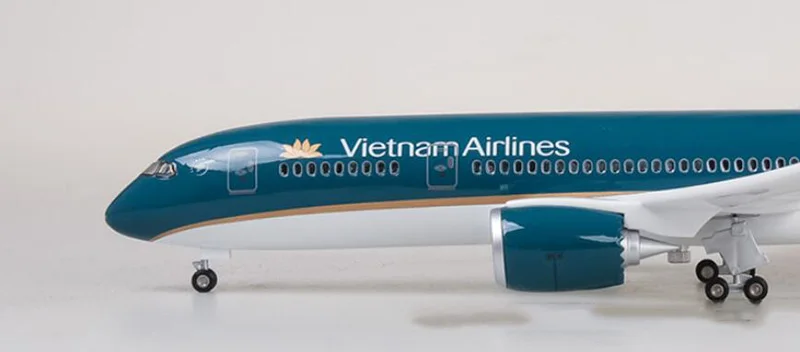 1/130 масштаб 47 см Моделирование Boeing B787 сплав модель самолета игрушки Вьетнам авиалиний самолет W свет и колеса литой под давлением пластиковый самолет