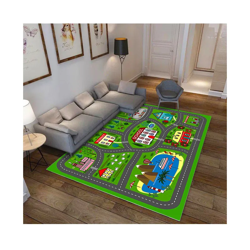 Новая дорожная карта, детский игровой коврик для гостиной, спальни, детский ползающий коврик для лазания, ковер для родителей и детей, моющийся коврик - Цвет: model  2