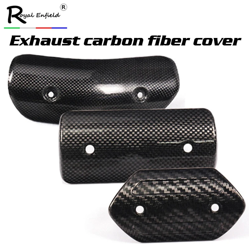 Motorcycle Project Exhaust Muffler Carbon Fiber Protector Heat Shield Cover  Guard Anti-Scalding Cover for TMAX530 CB400 Z900 - AliExpress