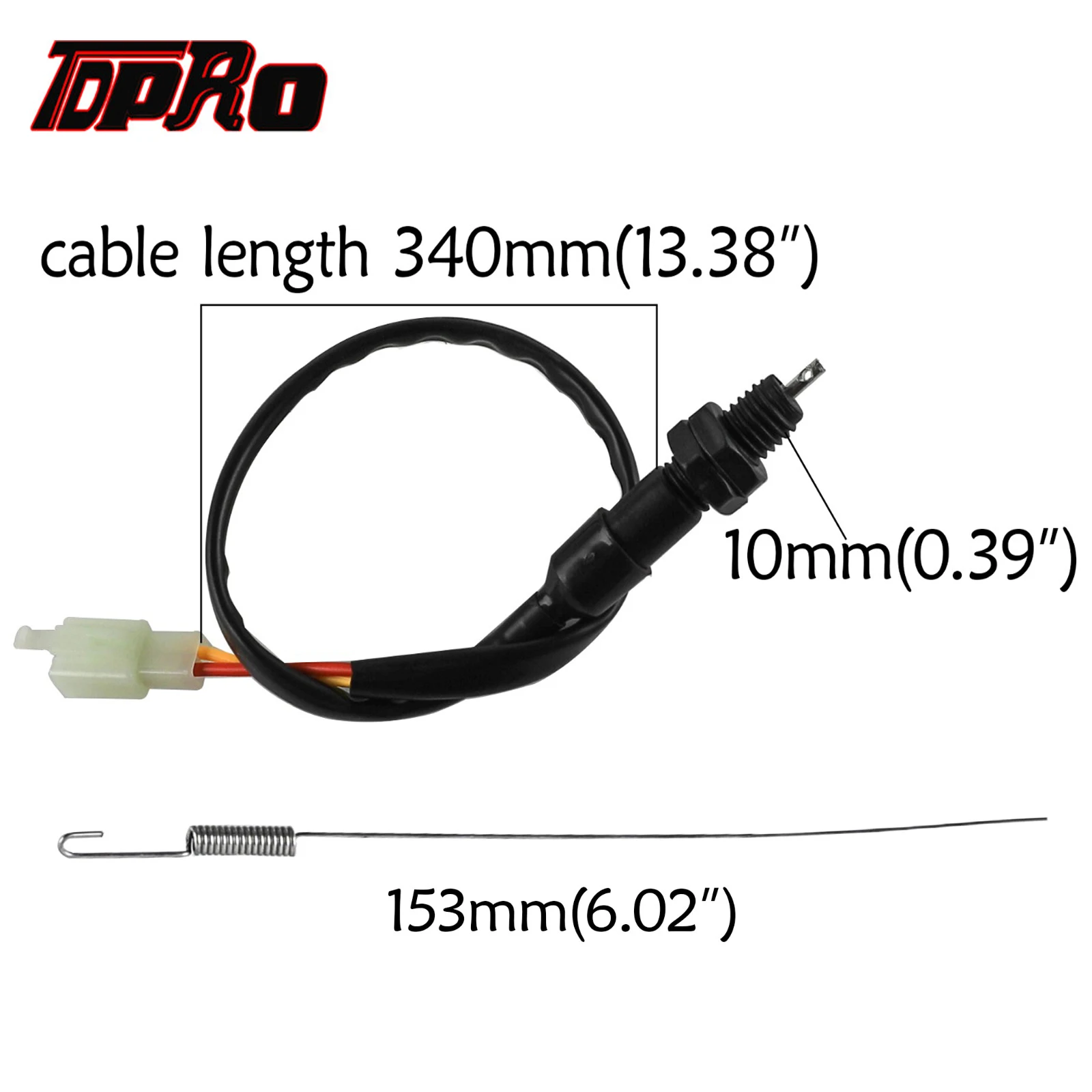 

TDPRO Universal Brake Light Switch Cable Wire Line Safety Switches For Electric Go Kart ATV Scooter Mini Bike Chopper Scooter