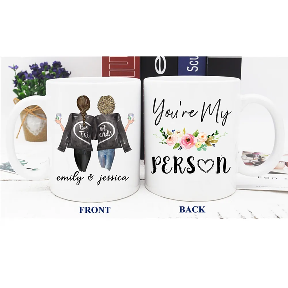 

Custom Best Friend Mug, Personalized Friend Mug, BFF Mug, Bestie Mug, Mug For Friend, Friendship Mug, Soul Sisters coffee mugs