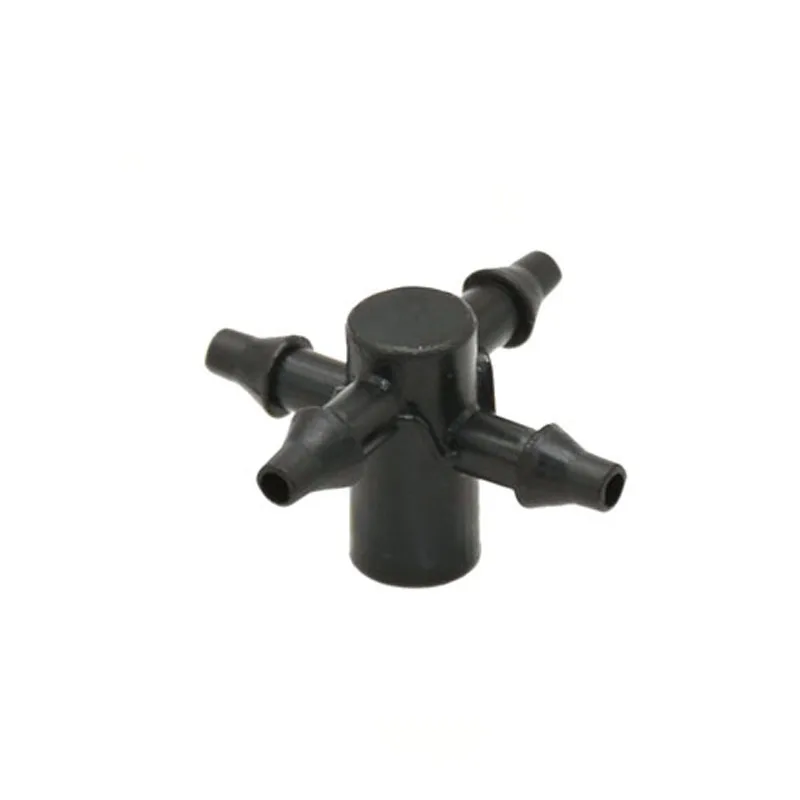 1/8" Arrow Dropper Cross Water Splitter 3/5 Drip Arrow Tee Connector 2/4-Way Emitter Irrigation System For Potted Plant 20Set garden irrigation splitter garden hose splitter drip irrigation dripper irrigation pipe fitting plastic pipe fitting