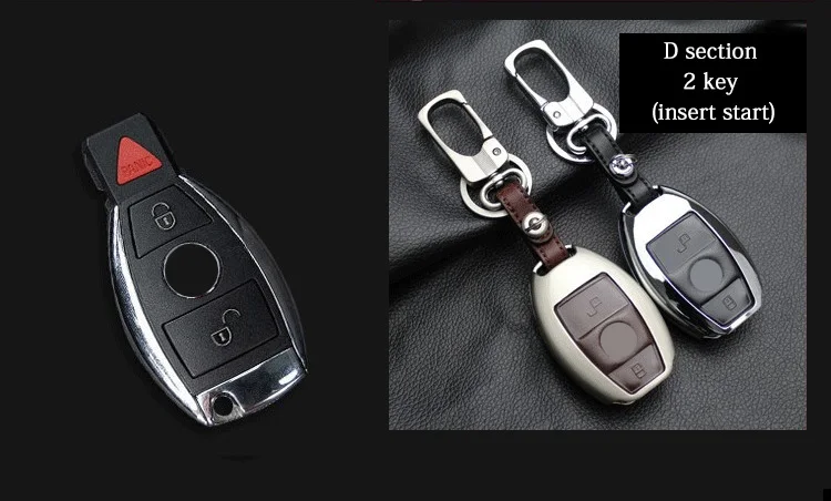 Для Mercedes Benz AMG кожаный чехол для ключей W205 W212 W204 W210 W211 W176 W203 A CLA GLA C E S - Название цвета: D