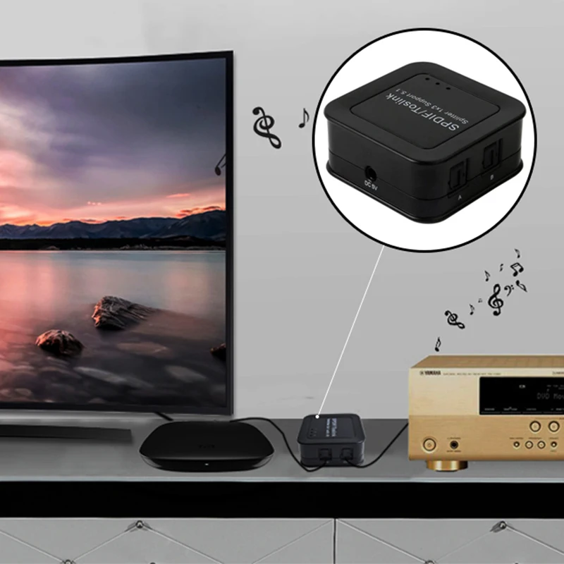 AAAE Top-1x3 Цифровой оптический Spdif Toslink аудио переключатель делителя с пультом дистанционного управления оптический цифровой выход волоконный дистрибьютор