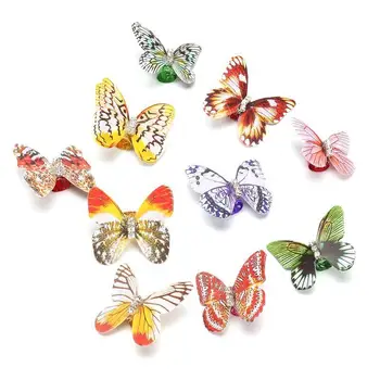 

10Pcs Butterfly Shaped Hair Braid Dreadlock Beads Hair Cuffs Clips Rings Tube Tiara Crow Hairbraid Accessories Hairstyling Tool