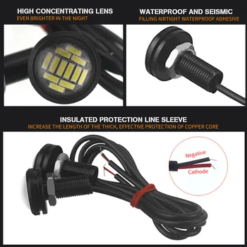 

15W Eagle eye light LED 6500K Backup Lamp Turn signal Equipment 1pc Car