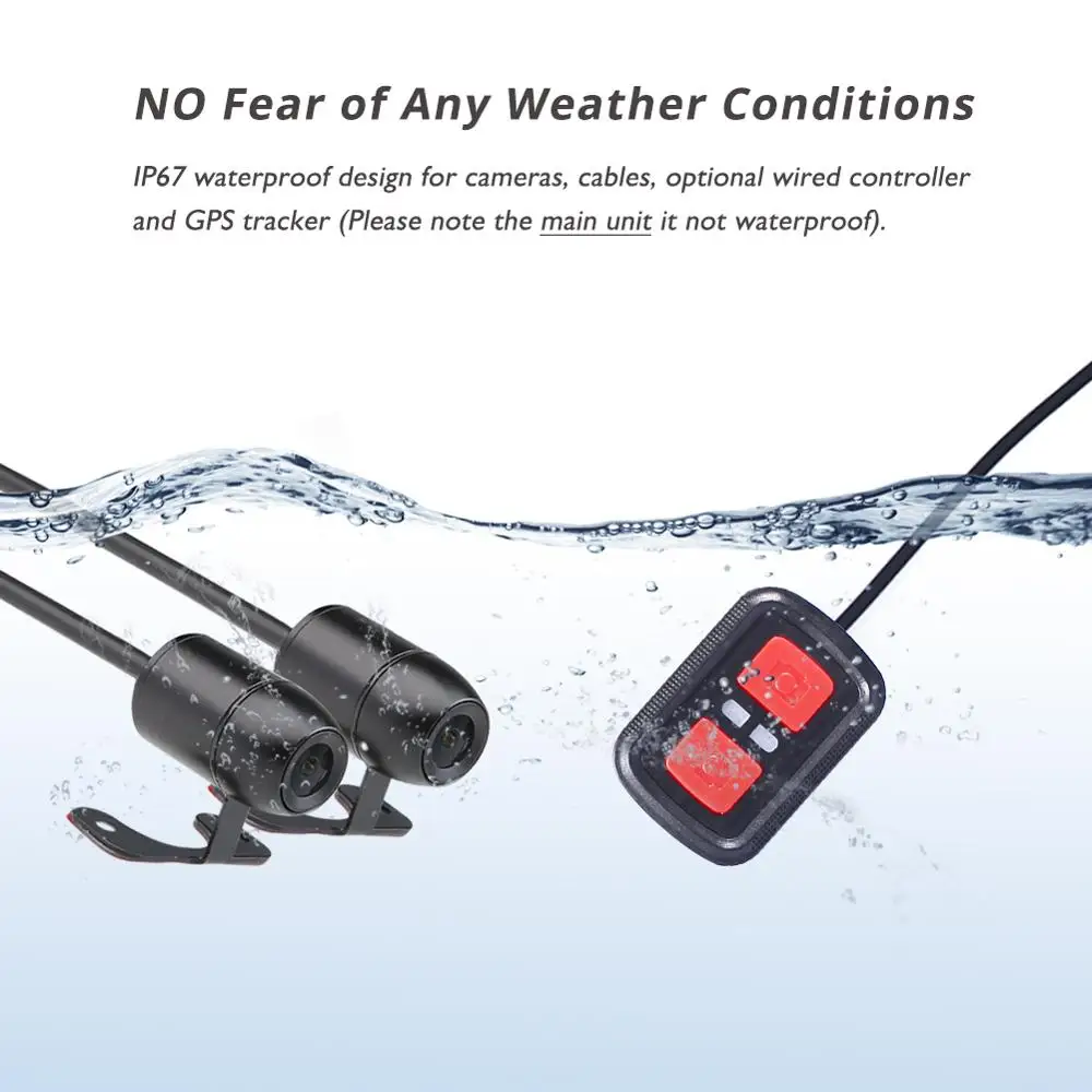  SYS VSYS E6L E6 Motorcycle DVR Dash Cam Wifi Waterproof Camera STARVIS Super Night Vision Video Rec