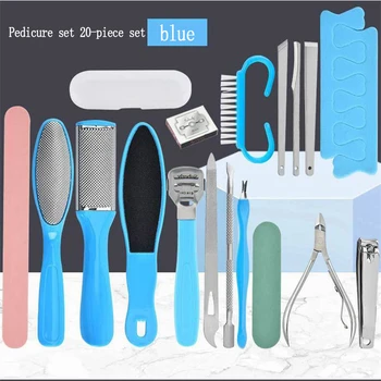 

Professional pedicure set 20 Pcs / Set Exfoliating Manicure Feet Care Set Remove Dead Hard Skin Callus Scraper Pedicure Tools