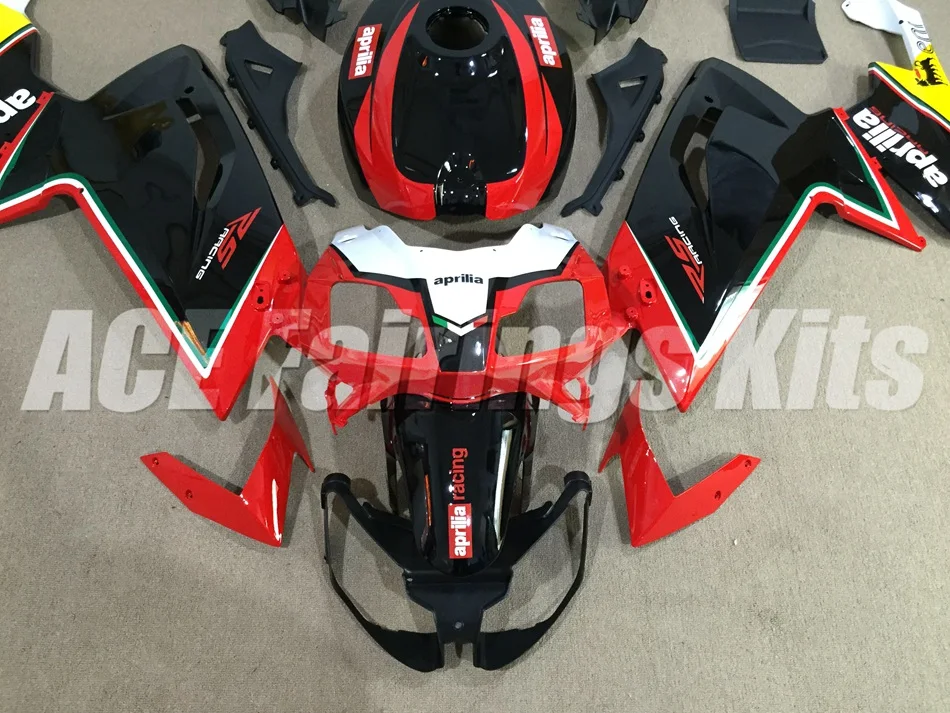 ABS литья под давлением обтекатель комплект подходит для Aprilia RS125 06 07 08 09 10 11 RS4 RSV 125 2006-2011 Обтекатели набор красный черный хороший