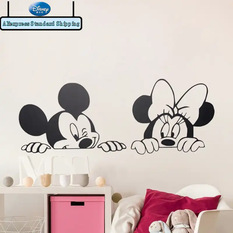 Décor Decals, Stickers & Vinyl Art Details about Children's room Mickey  Mouse Wall Stickers Cartoon Decorative Painting Decals Home Décor