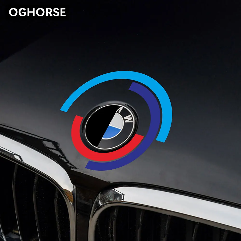 Чехол для автомобильного капота наклейка логотипа BMW E60 E90 F20 F30 F10 G30 Z4 F15 F16 F25 G05 G01 G20