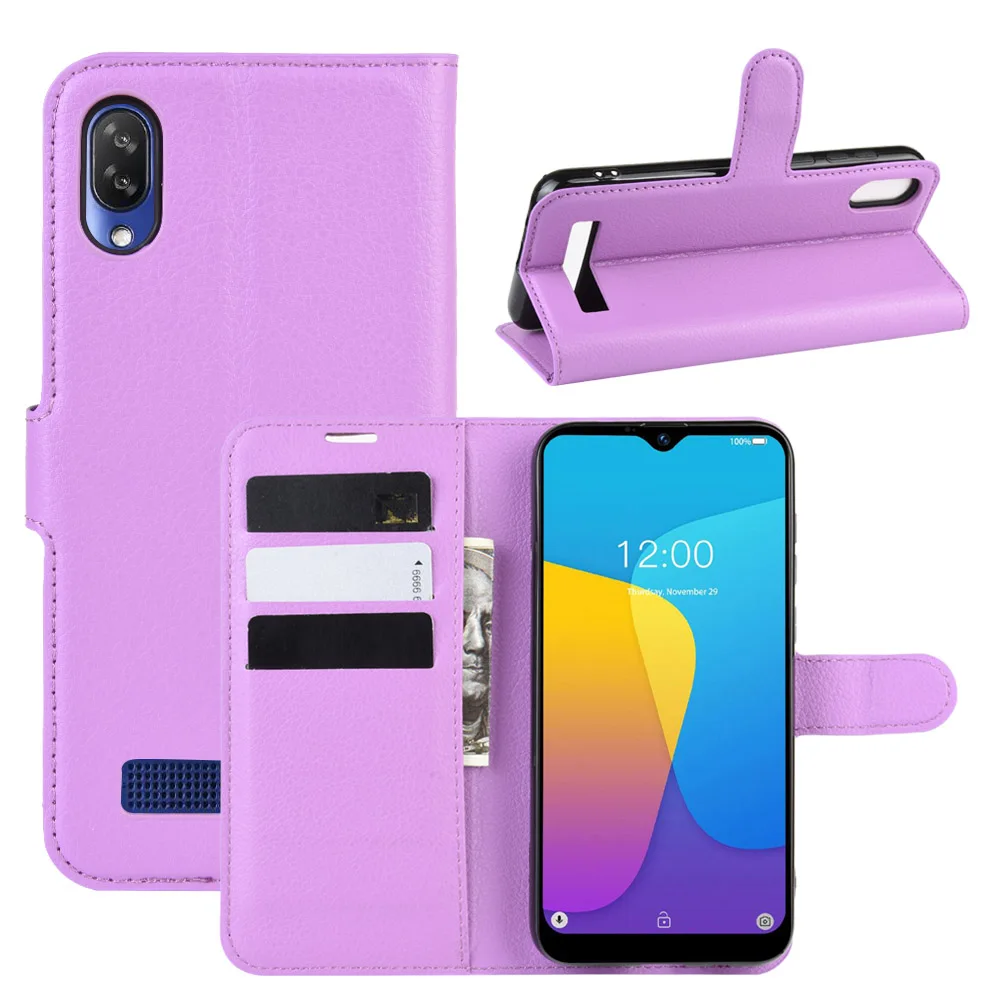 Для Doogee Y8C чехол Litchi роскошный флип-кошелек кожаный чехол для телефона Для Doogee X90 чехол-подставка Filp чехол для телефона 6,1 дюймов