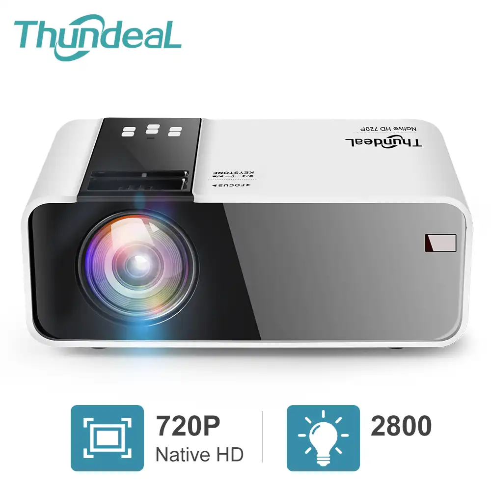 ThundeaL Мини проектор 2800 люмен Native 1280*720P опционально Android 6 WiFi LED смартфон Proyector 3D