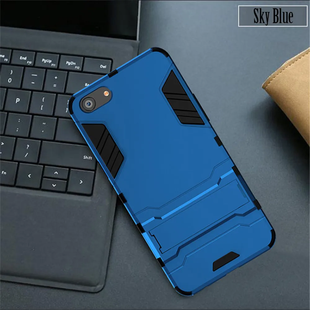 Чехол для Vivo V9 Броня Крышка для Vivo Y83 Y71 Y85 Y75 Y79 Y69 Y53 y51 Y67 V7 плюс Z5X Y17 Y15 Y3 X27 V15 Pro Y91 Y93 Y97 для задней панели Чехол - Цвет: Sky Blue