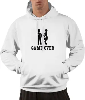 

Game Over - Funny Pregnancy - Mens Sarcastic Novelty Funny Hoodie winter summer coat streetwear gym jogger hoodies Sweatshirts