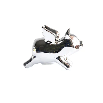 

Creative Flying Pig Piggy Silver Bank Ceramic Cute Simple Piggy Bank Gift Home Hucha Gato Roba Monedas Monkey Saving Box NN50PB