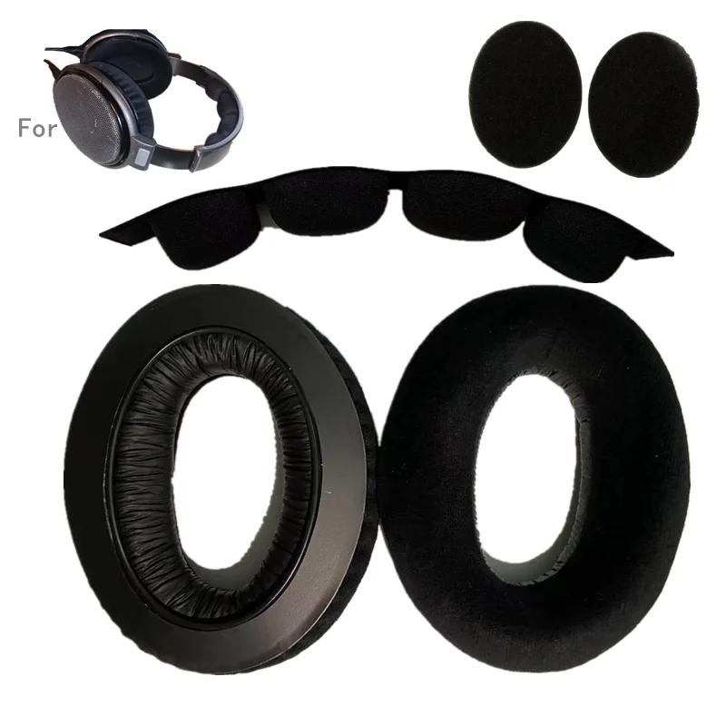 Replacement VELVET Ear Pads for SENNHEISER HD650 HD600 HD580 HD660 S HD565 HD545 Headphones And Headband Cushions Earpad SET — view 5