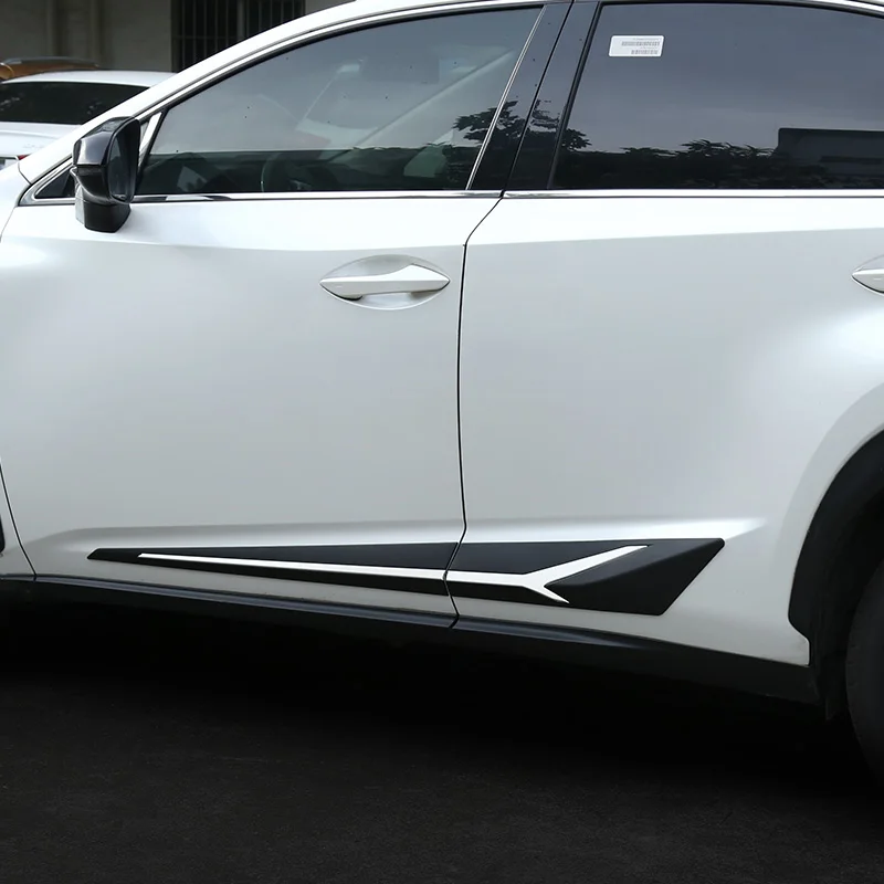 Lsrtw2017 для Lexus NX NX200t 300h 200 двери автомобиля для отделки краев нержавеющей стали Анти-Царапины интерьерные аксессуары для формовки - Название цвета: 4pcs