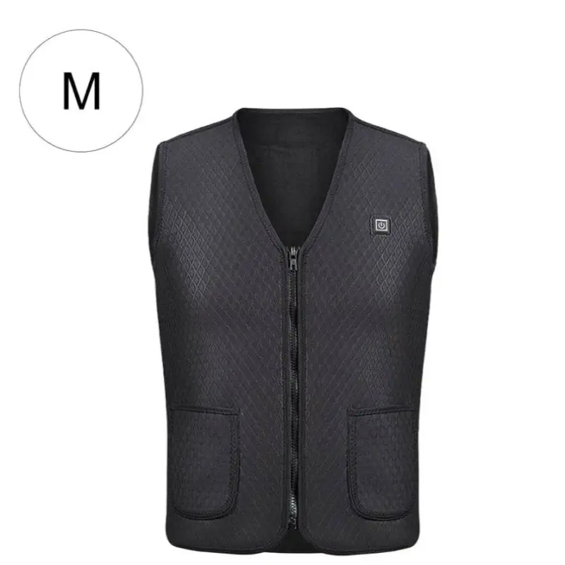 Бежевый Unisex Electric Heating USB Warm Vest Winter Men And Women Heating Light Outdoor Hiking Jacket Clothing - Цвет: Бежевый