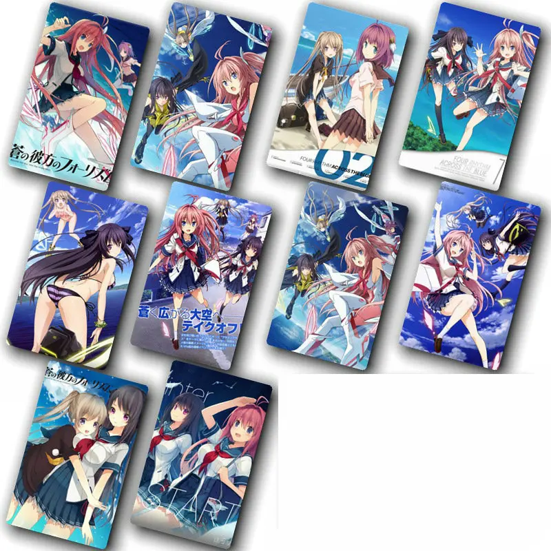 100 шт. карта аниме стикер s Ao no Kanata no Four Rhythm DIY Украшение идентификатор автомобиля Карта наклейка Дети Классические игрушки коллекция стикер s