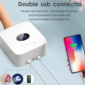 

54W Nail Dryer UV Lamp nail lamp Curing Lamp 3 Timer Setting Nail Lamp USB Charging Professional Nail Art Tools Accessories
