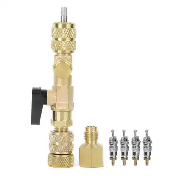 

4Pcs/set Valve Core with Valve Core Remover Installer Installation Replacement Tool Accessories High Quality