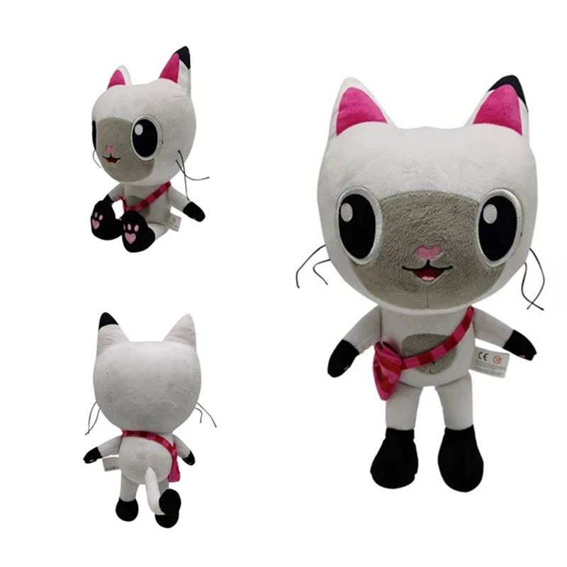 25cm Kawaii Gabby's Dollhouse Plush Doll Cartoon Cats Stuffed Toys Cute Animal Plushie for Kids Christmas Birthday Gift | Игрушки и