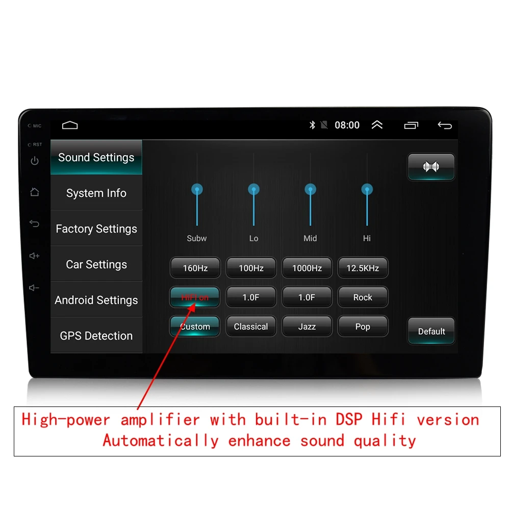 Для Honda Civic- Android 9,1 2+ 32G Автомобильный dvd-плеер gps навигация Wifi радио стерео