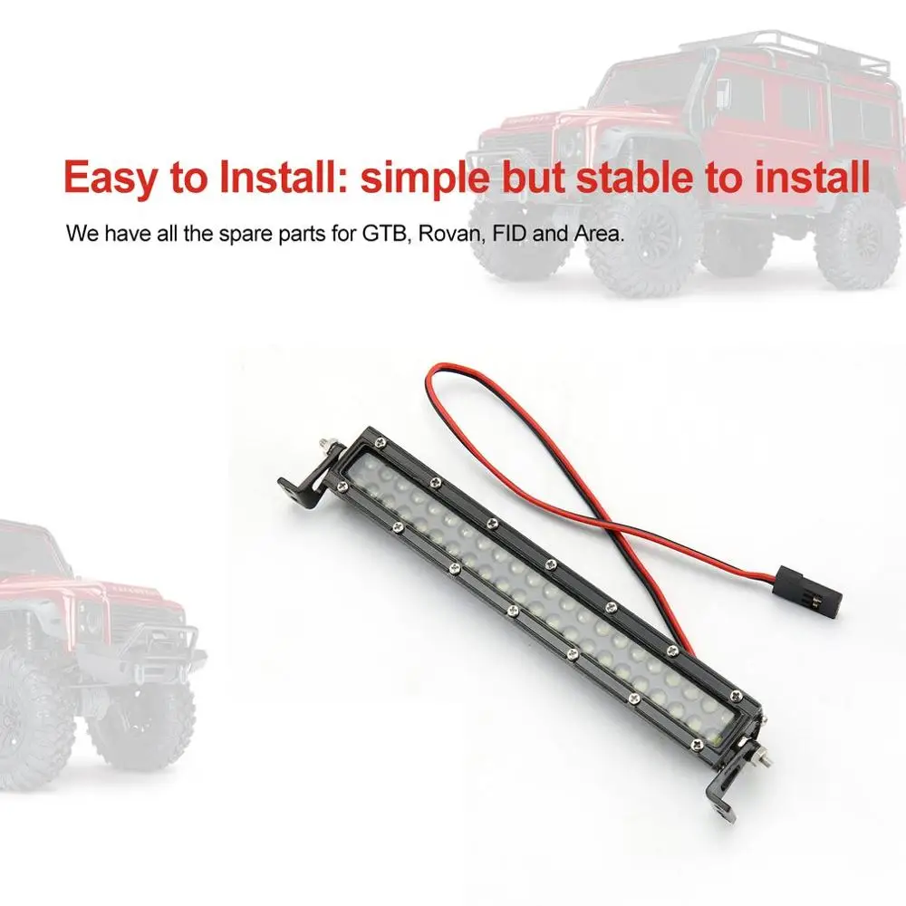 

RC Car Metal 44 LED Light Bar for 1/10 Scale RC Car Models TAMIYA CC01 For 1/10 D90 SCX10 CC01 RC crawler RC Accessories