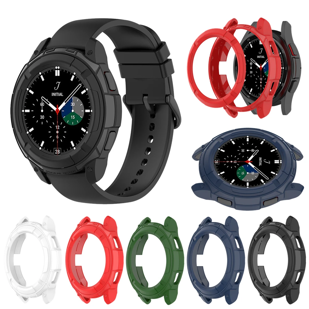 

Мягкий защитный чехол из ТПУ для Samsung Galaxy Watch 4 Classic, 42 мм, 46 мм, защитный чехол, рамка для Galaxy Watch 4 Classic