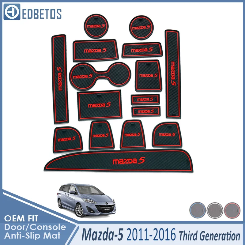 Грязный коврик для Mazda 5 Premacy 2011 2012 2013 MK3 Мазда 5 Аксессуары для двери паз слот для ворот противоскользящая подставка