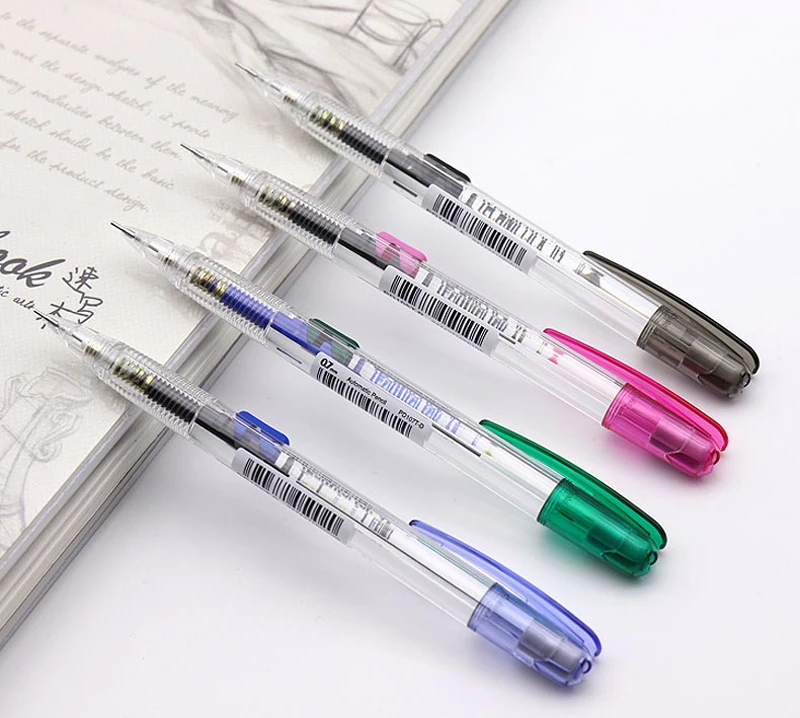 12 шт./партия Pentel PD105T механический карандаш 0,5 мм Классический боковой Пресс автоматический карандаш Япония 4 цвета Товары для офиса и школы
