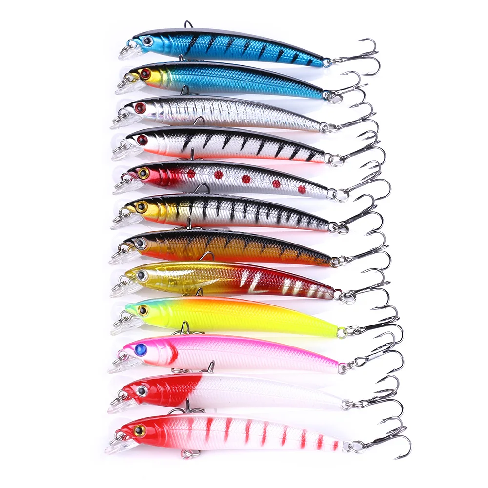 

MI-038. 3D minnow 75mm sinking fishing lure artificial fishing bait