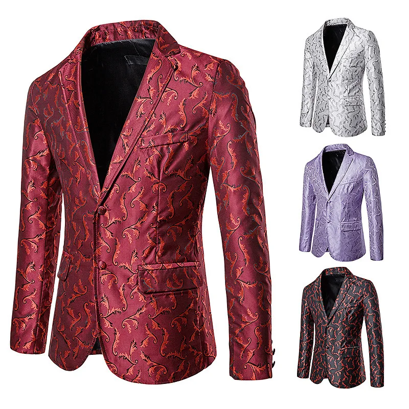 

Red Suit Man,Silver Suit Jacket Man,Men's Jacket,Men's Clothes,Men's Suit Man,Men Suit Jacket Longqibao Men Men Leisure Suits