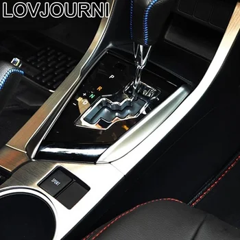 

Car Control System Cup Gear Panel Interior Automobile Chromium Decoration Sticker Strip Accessory 14 15 16 FOR Toyota Corolla