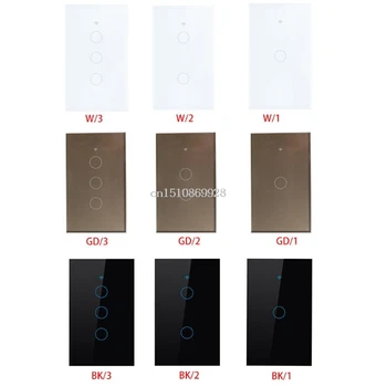 

Wifi Smart Light Switch Voice Control Touch Wireless Wall Panel for Alexa Google