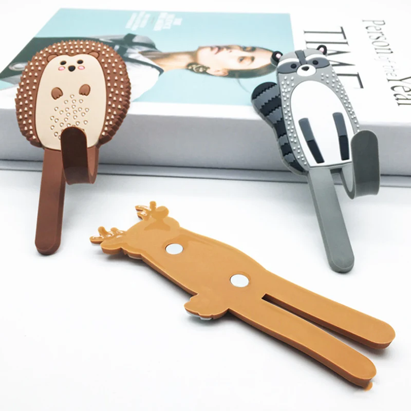 

Household Lovely Nordic Animal Magnetic Refrigerator Sticking Hook Powerful Traceless Hook Magnetic Hook