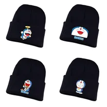 Игра Doraemon вязаная шапка для косплея унисекс принт Для Взрослых Повседневная хлопковая шапка для подростков зимняя вязаная шапочка