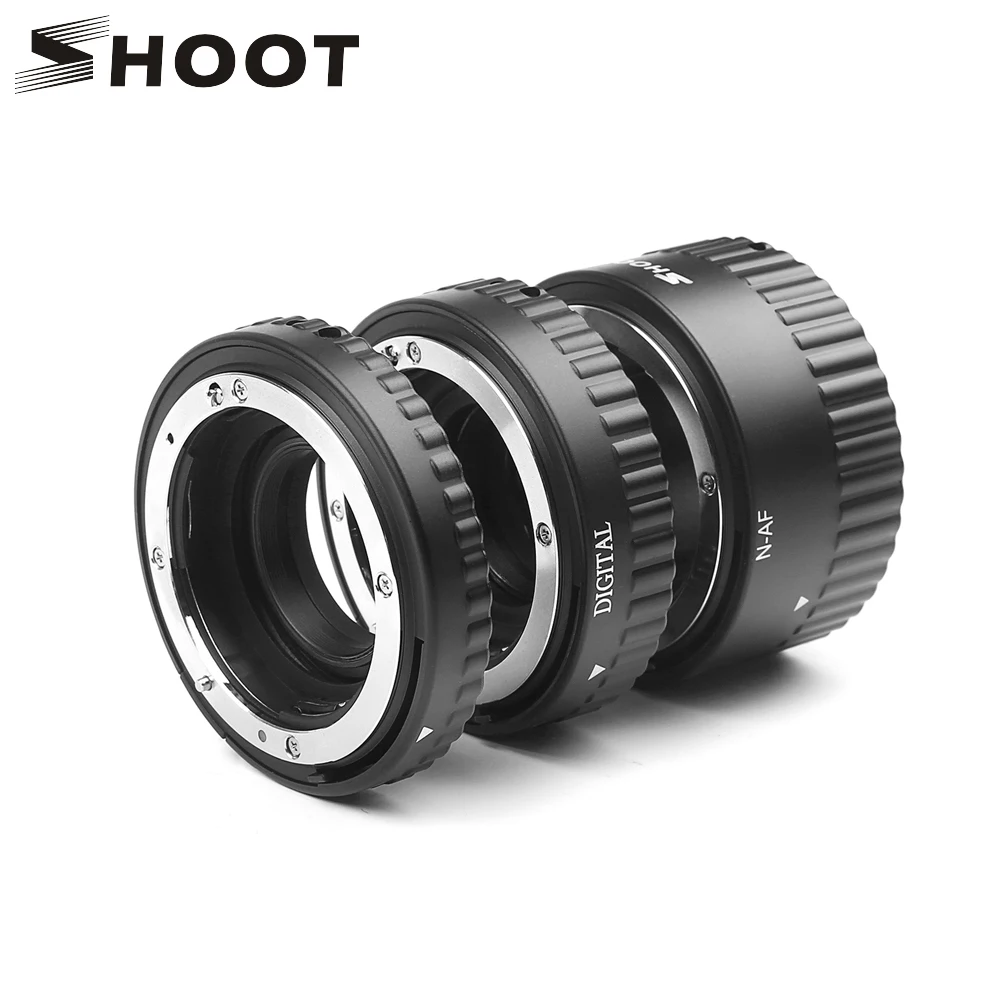 Shoot Auto Focus Macro Extension Tube Ring For Nikon D5600 D5500 D5300  D7200 D7100 D3400 D3300 D3200 D3100 D610 D90 Accessories - Lens Adapter -  AliExpress