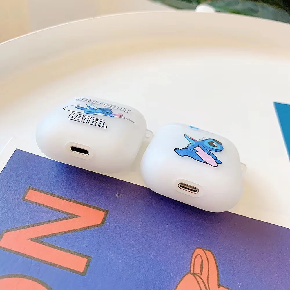 Для Airpods 1 2 Мягкие силиконовые наушники милый мультфильм стежка беспроводной bluetooth гарнитура чехол для iPhone Защитная зарядка сумка