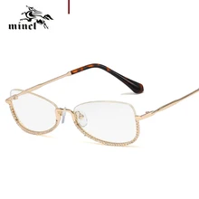 newHalf оправа Модные женские ретро солнцезащитные очки с переходом фотохромные очки для чтения оптические очки диоптрий FML