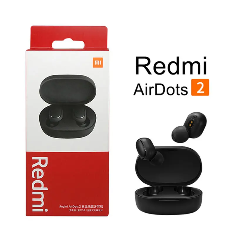 TWS-наушники Xiaomi Redmi Airdots 2 с поддержкой Bluetooth и ИИ-управлением | Электроника