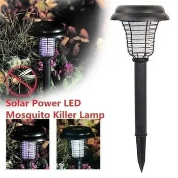 

600MAH Eco Friendly Electronic Mosquito Lamp Solar Lawn Light Solar Fence Light Illumination Animal Insect Outdoor Garden