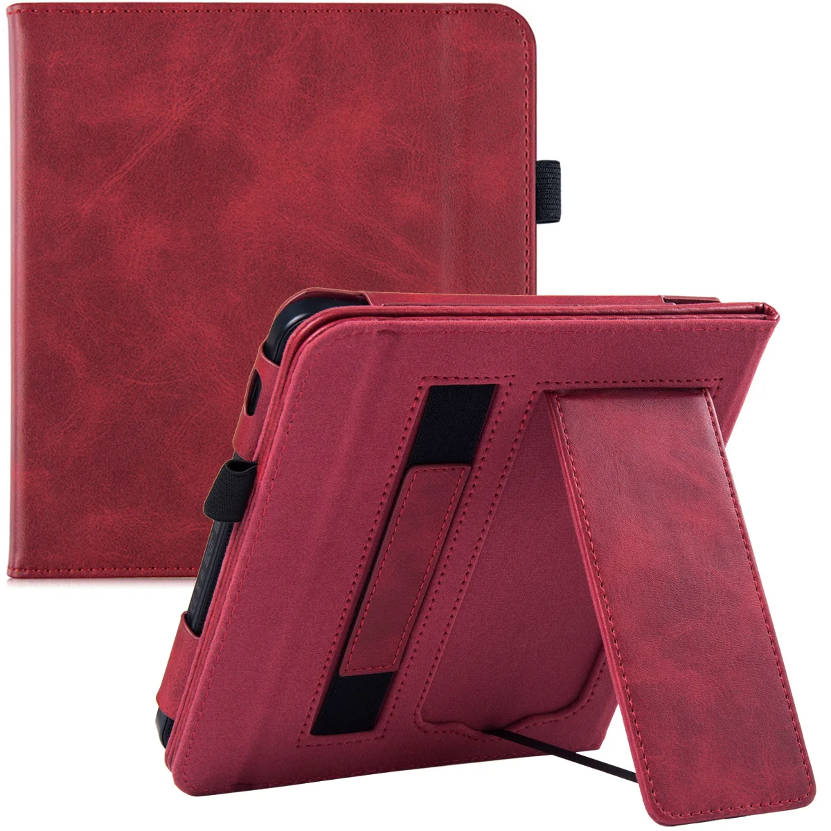 Stand Case for Kobo Libra 2 eReader (2021 Released,Model N418) - Premium PU Leather Sleeve Cover with Hand Strap/Auto Sleep/Wake touch pen for android Tablet Accessories