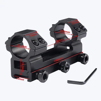 

Tactical 1" Rings 21mm Weaver Picatinny Rail QD Scope Mount For Riflescope