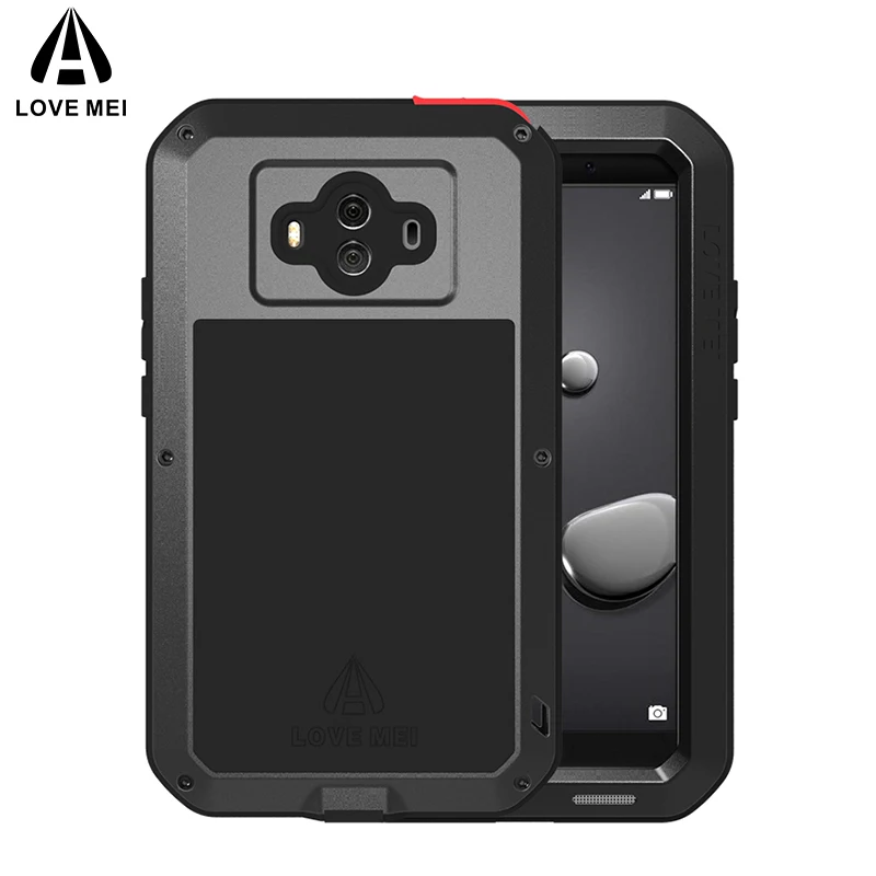 

LOVE MEI Aluminum Metal Case For Huawei Mate 10 Mate 10 Pro Cover Armor Shockproof Waterproof Case For Huawei Mate 20 Lite