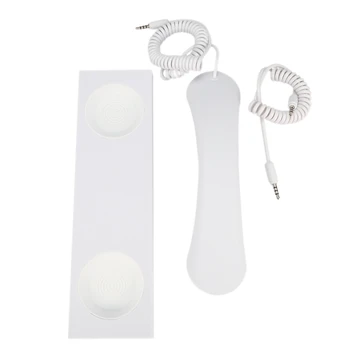 

Fashion Retro Telephone Headset 3.5mm Microphone External Mobile Phone Microphone Base