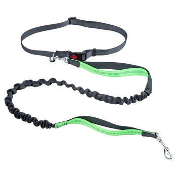

Hands Free Adjustable Belts Long Dual Handle Bungee Anti Lost Outdoor Walking Dog Leash Reflective Lead Pet Supplies Accessories